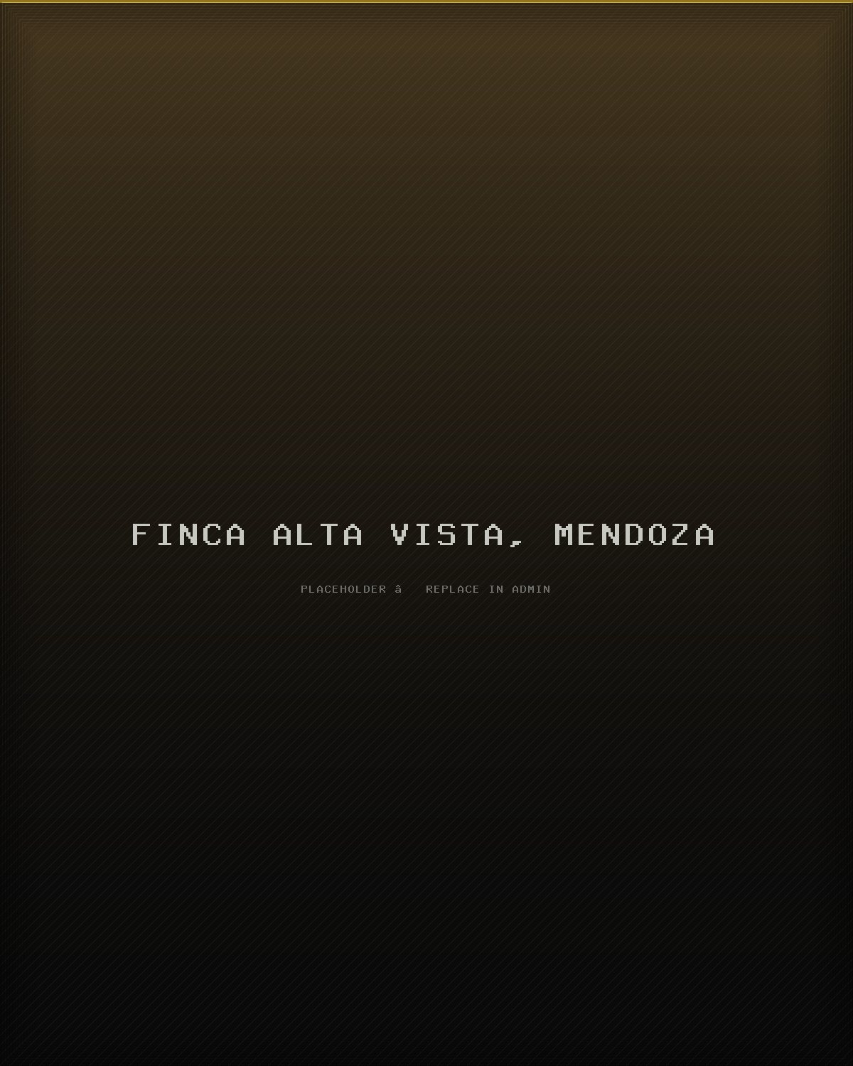 Finca Alta Vista, Mendoza